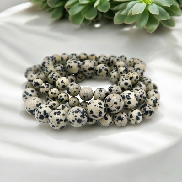 DALMATION JASPER BRACELET - Picture 3 of 8